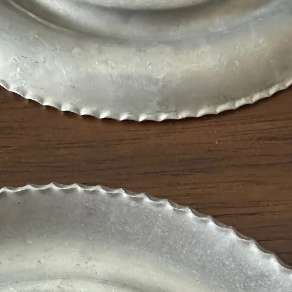 Hammered Aluminum Coasters, Fish Themed — 3 Count